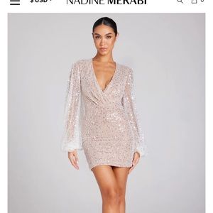 Nadine Merabi Maya White Dress